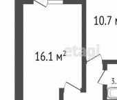 1-комн, 31кв м, этаж 1/5 Ульяновск, Октябрьская улица, 41